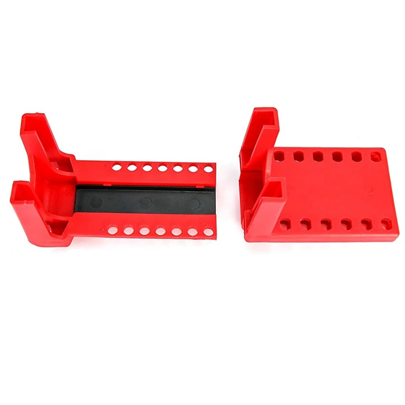 Ball Valve Lockout, Safety Lock, 1/2Inch - 2-1/2Inch Diameter, Red