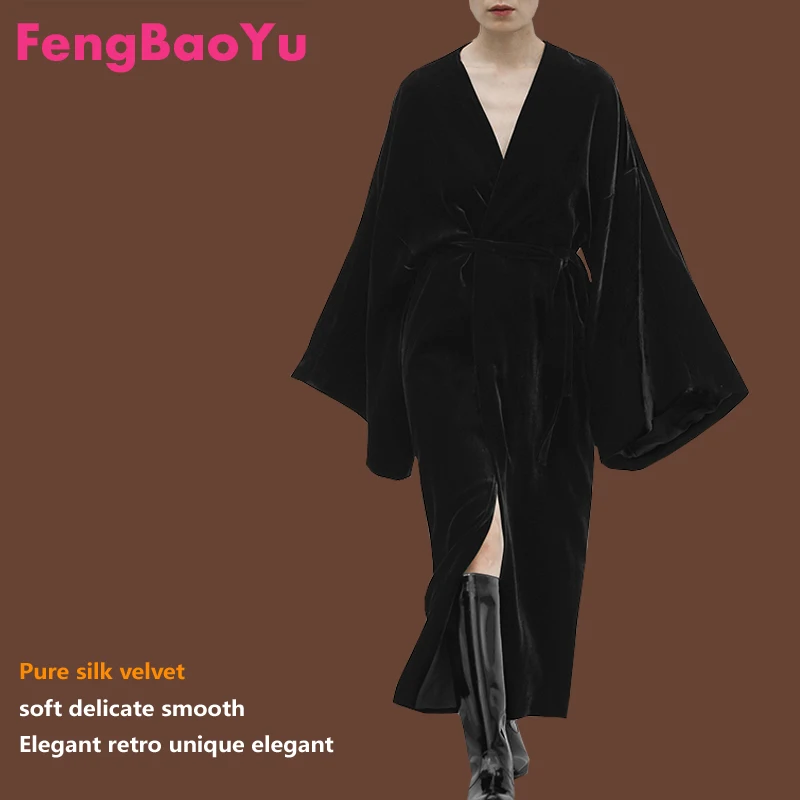 

Fengbaoyu Роскошное шелковое бархатное женское длинное платье со свободными бретелями, оригинальный дизайн, удобное стильное платье для отдыха на открытом воздухе