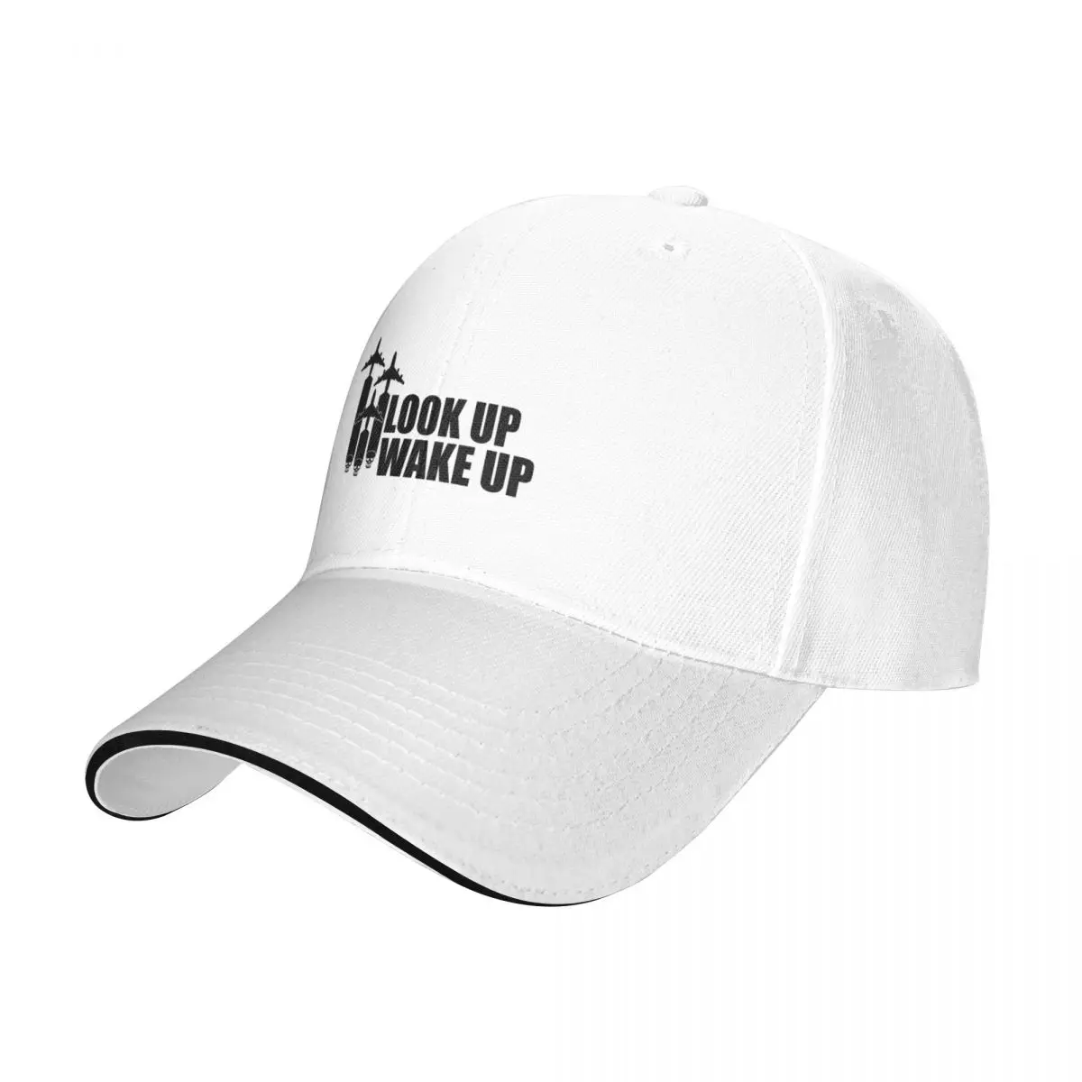 Look up wake up chemtrails skull planes portrait Baseball Cap Golf Wear western Hat New In The Hat Fluffy Hat Women Hats Men's