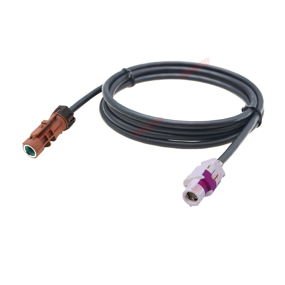 1PCS Rear Reverse Camera Cable Harness Waterproof HSD F to Non-Waterproof HSD B Connector Wire Harness Camera Vedie Line BEVOTOP
