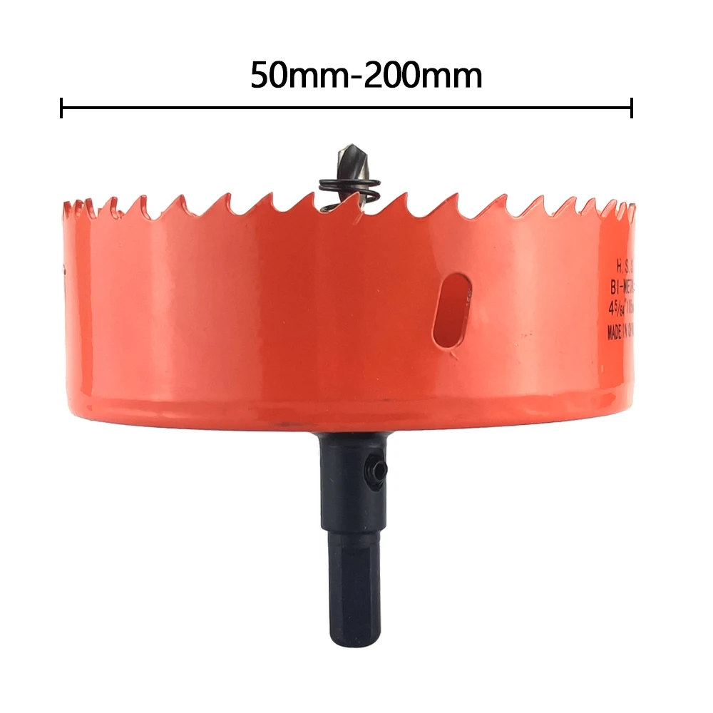 1Pcs 50-200mm M42 Bi-Metal Hole Saw HSS Drill Bits Drilling Crown for Metal Iron Aluminum Stainless Wood Cutter Tools