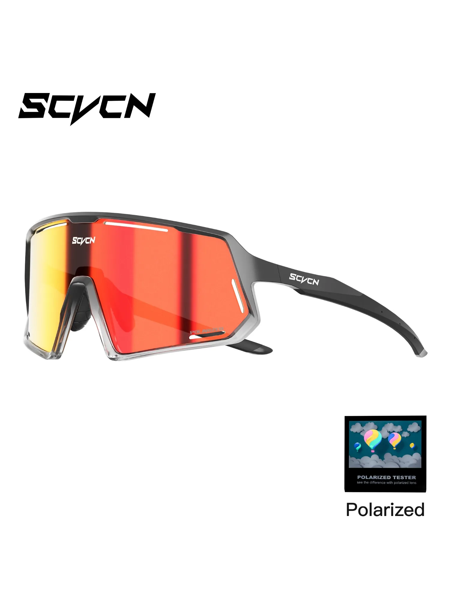AliExpress SCVCN Polarized Fishing Sports Sunglasses Photochromic MTB Cycling UV400 Outdoor Bike Riding Eyewear With Frame Driving Surfing