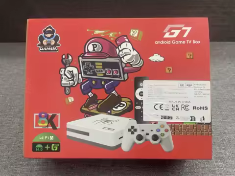 New Dual System TV Game BOX G7 8K 3D Arcade Games Player 36000+ Games 64g Retro Classic Game Consol 2.4G Wireless Controller