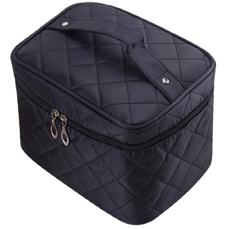 Cosmetic Box New  Quilted Professional Cosmetic Bag Women\'s Large Capacity Storage Handbag Travel Toiletry Makeup Bag sac