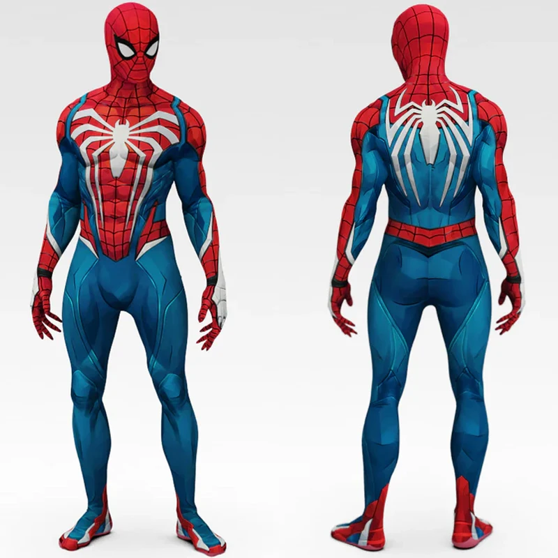PS5 Rivals Cosplay SM Superhero 3D Printed Spandex Zentai Bodysuit Rivals Outfits Halloween Costume for Adult - view 5