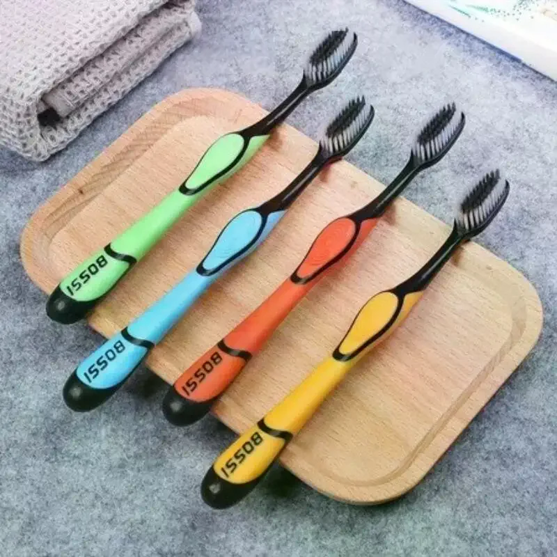 3/5/10 PCS Manual Toothbrushes Ultra Soft Charcoal Bristles Non Slip Handle Adult Daily Home Oral Care