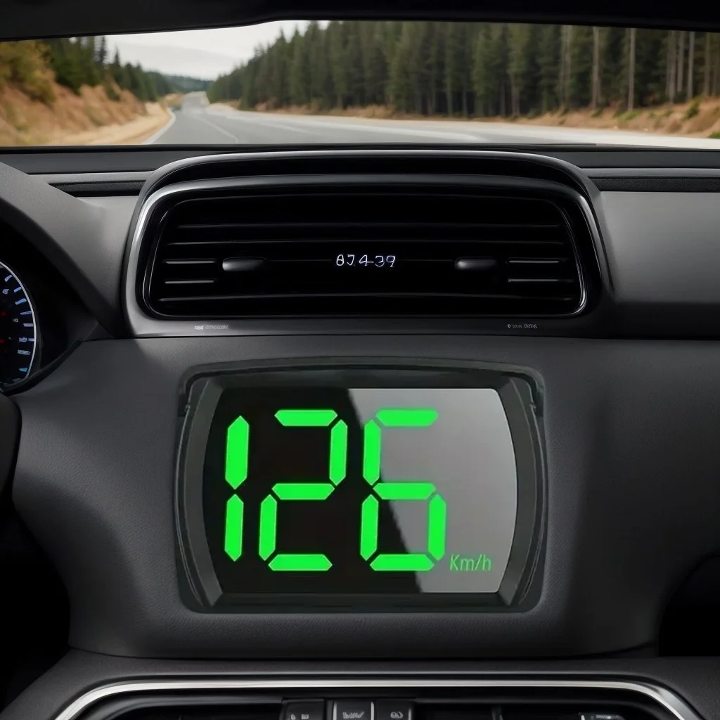 

3-дюймовый универсальный автомобильный дисплей HUD — скоростной USB-проектор с многофункциональным ЖК-дисплеем (KMH/MPH)