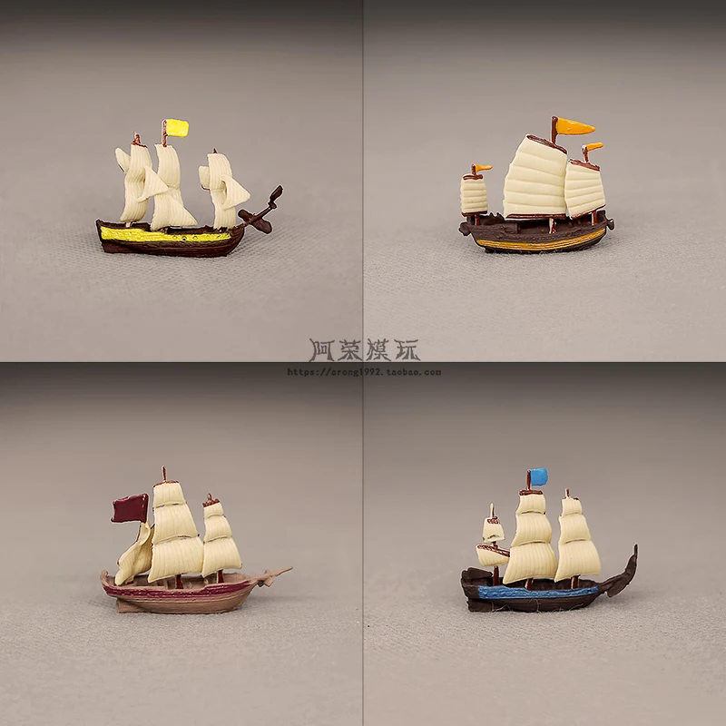 Miniatur Simulation DIY Ozean-gehen Segelschiff Modell Retro Action-figuren Spielzeug Ornament Zubehör für Sammler