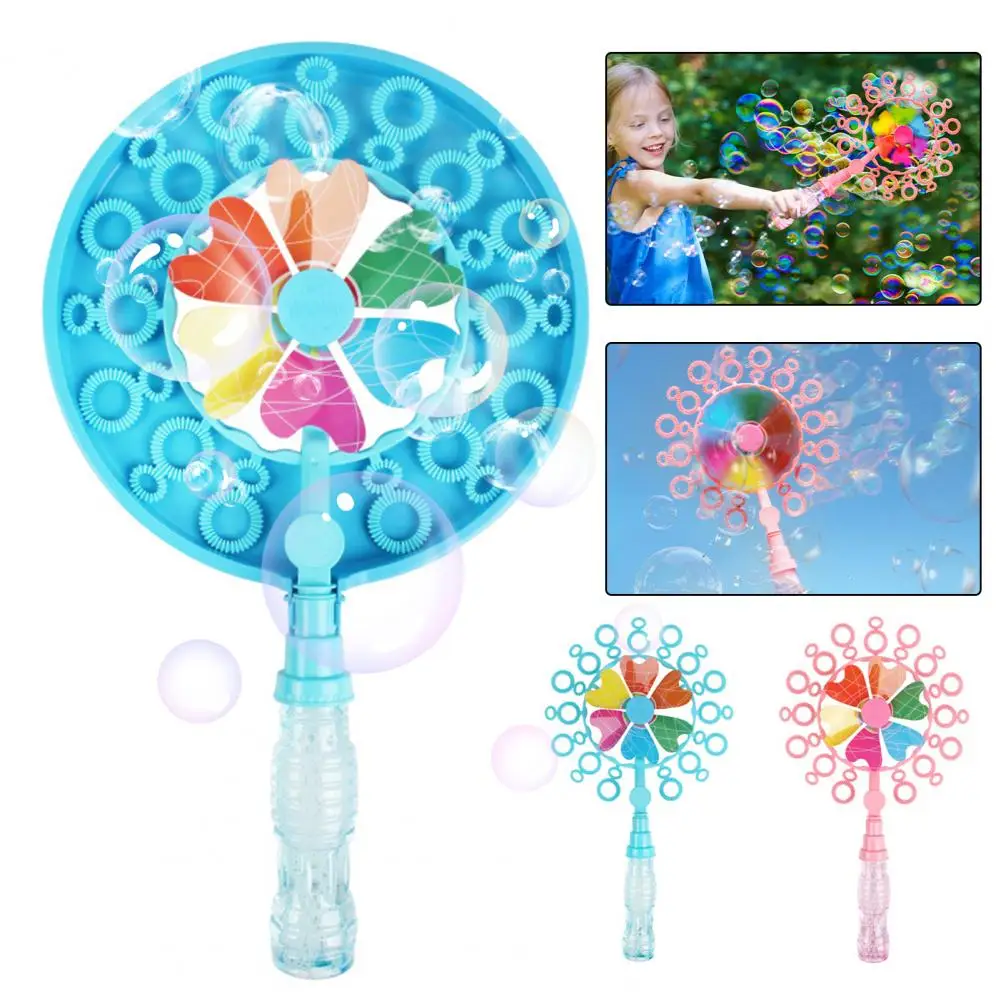 1 Set Bubble Machine Creative Windmill Bubble Maker Machine Manual Blowing Bubble Toy for Children And Adults