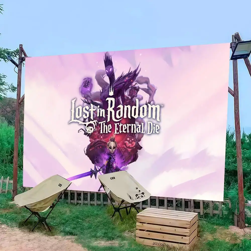 

Game L-Lost in R-RandomS The Eternal Die Flag Decoration Outdoor Picnic Party Home Camping Party Art Hanging Banner