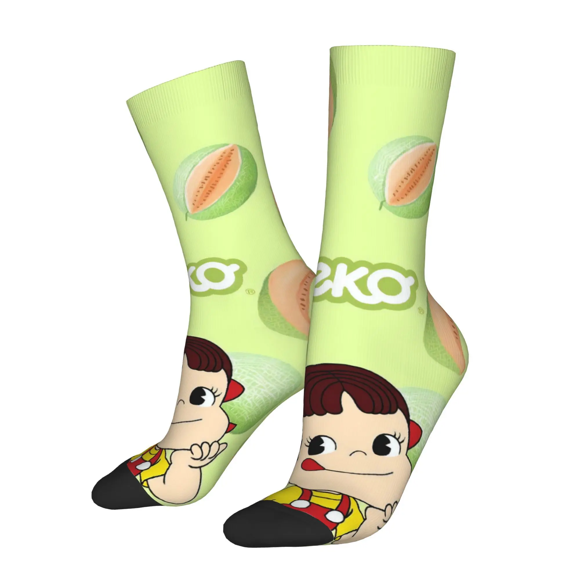 

Счастливые забавные мужские носки с рисунком еды в стиле ретро, Харадзюку, хип-хоп, повседневные носки для экипажа, подарочный узор с принтом