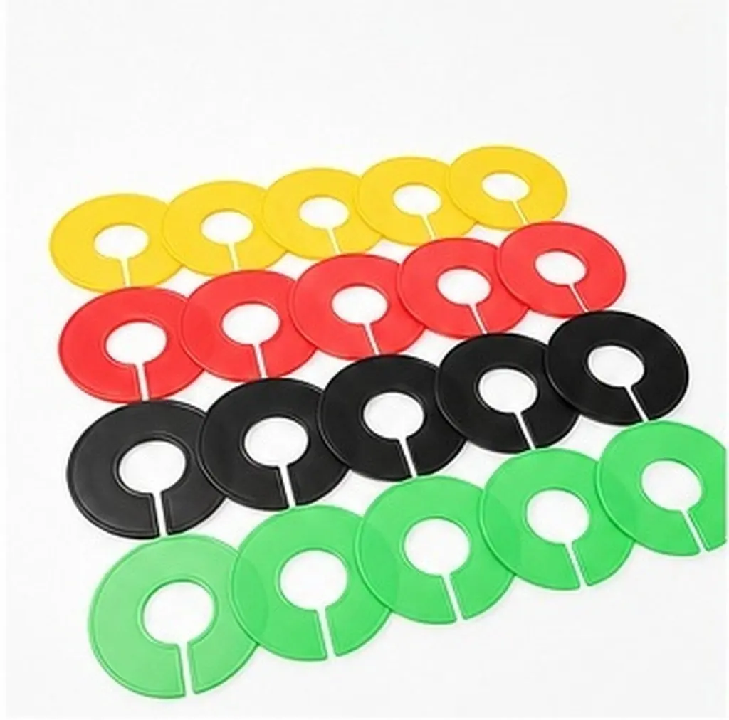 40 Pcs Storage Dividing Ring Hangers Closet Rod Size Dividers Clothes Organizer Tabs