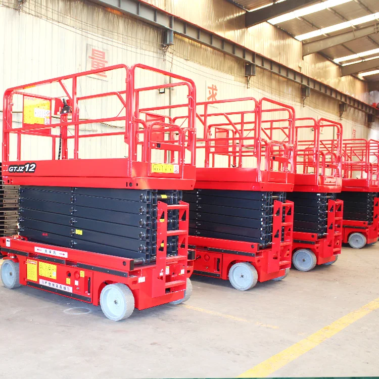 YG Customized Mobile Non-self-propelled Manlift 5m 8m 11 M 12m 14m High Platform Hydraulic 1000kg Electric Scissor Lift