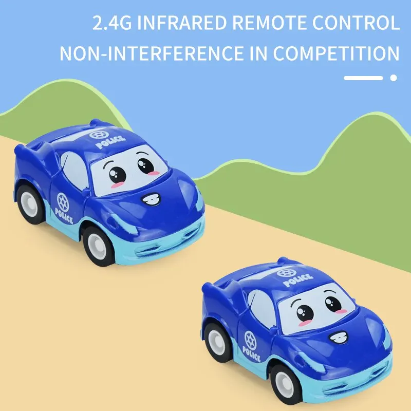 Watch Remote Control Car Toy with Dustproof Cover - 2.4 GHz Cute Wrist Racing Car Watch, USB Charging Cartoon RC Small Car Toys