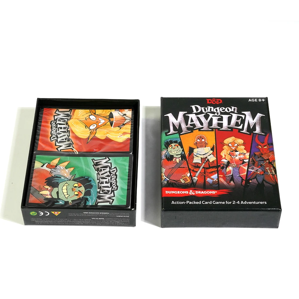 Dungeon Mayhem Dungeons Dragons Card Game 2-4 Players 120 Cards Board Game Party Game for Friends and Family