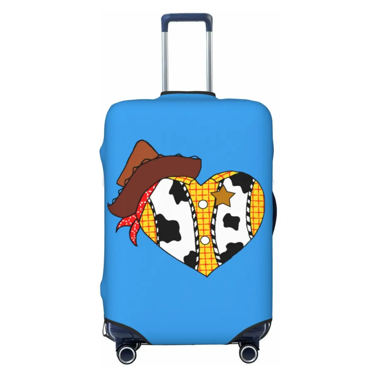 

Изготовленный на заказ чехол для дорожного багажа «Девидное сердце», «История игрушек», моющийся чехол для чемодана из мультфильма, защитный чехол, подходит для 18-32 дюймов