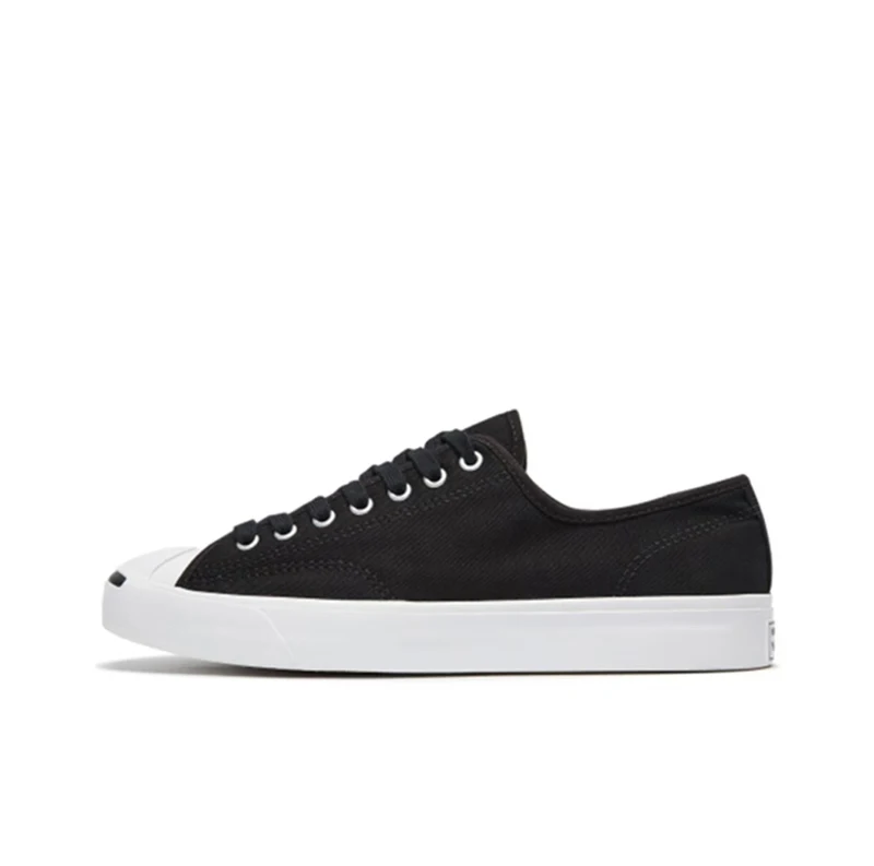 Converse Jack Purcell Men and Women Skateboarding Shoes Low-top Black Outdoor Sneaker Unisex Vintage Sneaker