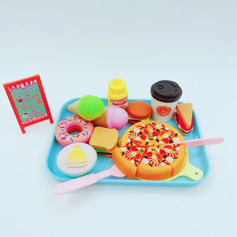 

New Simulation Food Western Dessert Bread/ Chinese Breakfast Toy Set Funny Cute Children's Play House Toys Holiday Birthday Gift