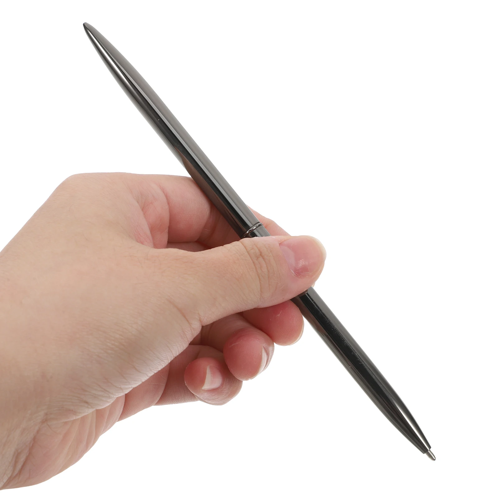 

6Pcs Metal Ballpoint Pen Elegant Smooth Writing Refillable Ink Lightweight Portable Office Business Guest Signing Note