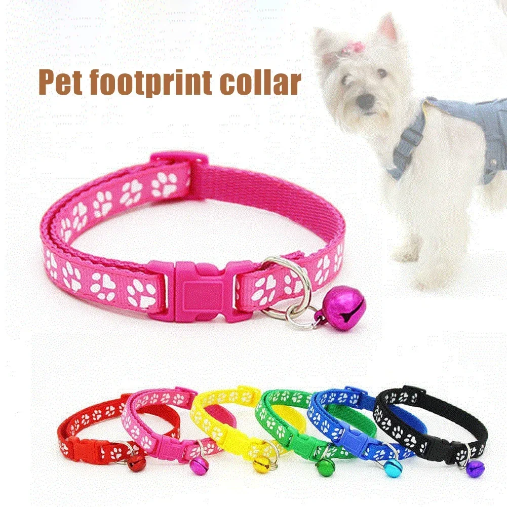 Adjustable Pet Collar With Bell Pet Cat Supplies Accessories for Small Dog Chihuahua Bulldogs With Bell