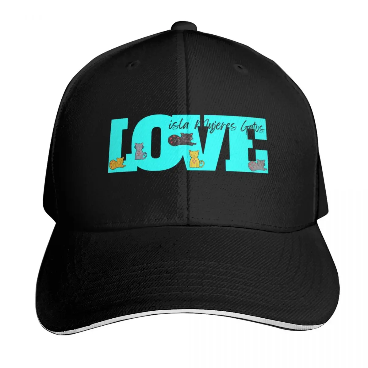 

Love Isla Gatos Baseball Cap New Hat golf hat genuine Fishing cap Men Women's