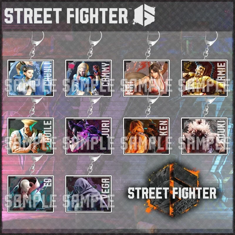 Акриловые-брелоки-подвески-game-street-fighter-6-sf6-для-ключей-от-машины-телефонов-сумок-украшения-подарки