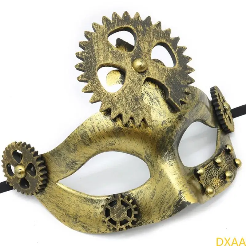 DXAA MASQUERADE MASK Half Face Mask Party Mask Steampunk Mardi Gras Mask Mask Mask Ball Mask na Halloween Cosplay