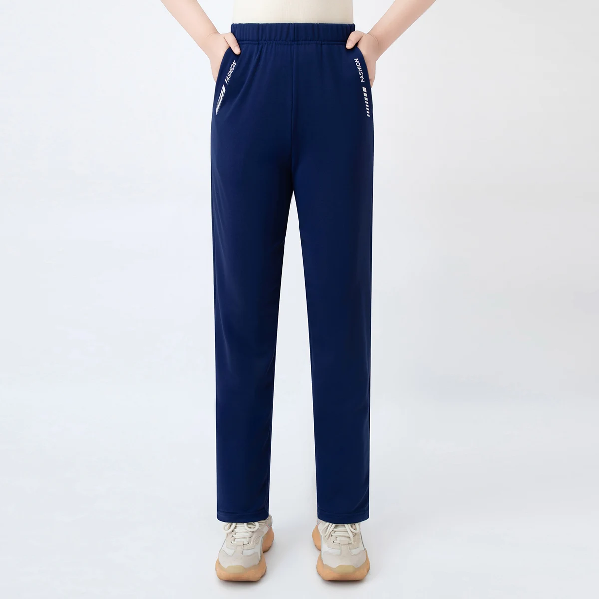 Herbst Neu 7-Farben Lässige Vielseitige Damenhose Bequeme Sportliche Hose mit Taschen Jogginghose für Teenager Gerade Hose – Detail 14