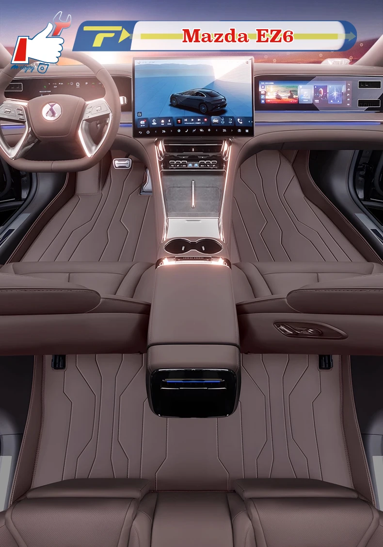 

Left-hand Drive Car Floor Mat For DENZA Z9 2024 Full-Surround Foot Mat Mat Floor Liner Floor Carpet Water-proof Mat