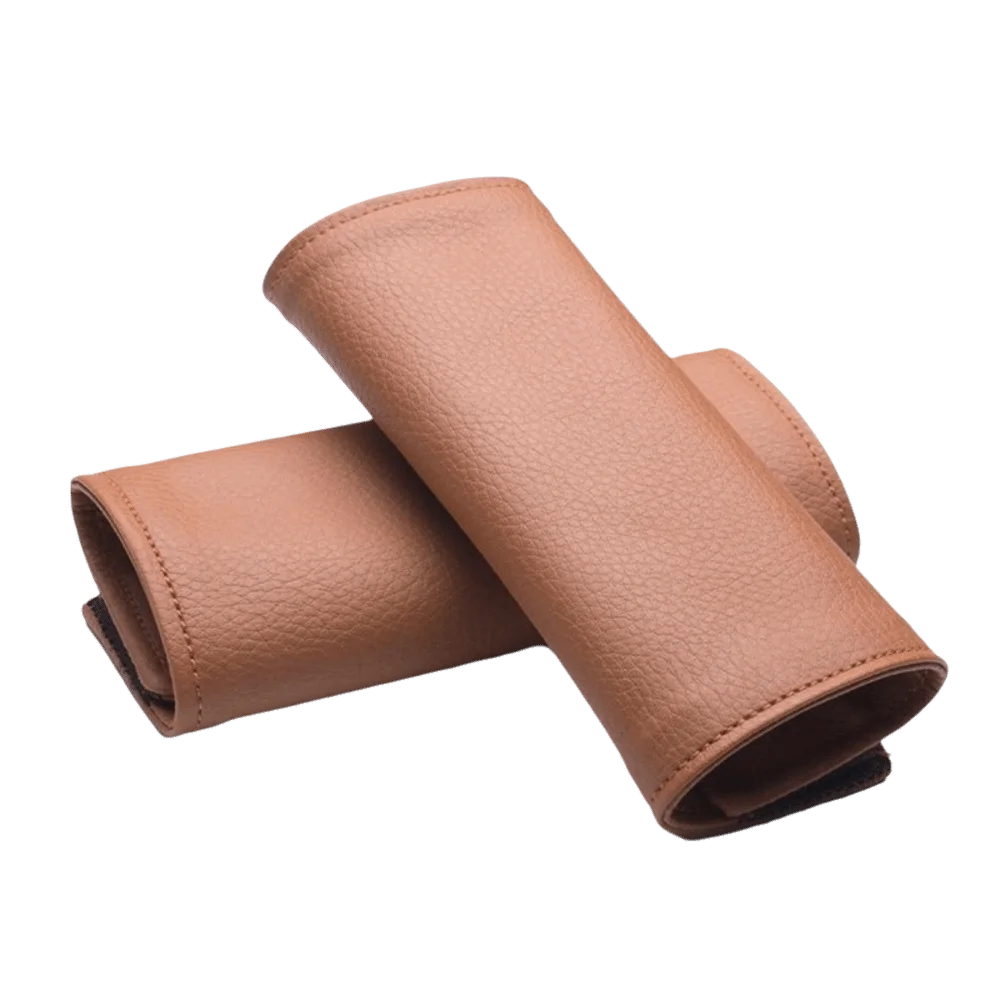 2PCS PU leather Door Handle Cover Elastic Wear Resistant Fabric Anti Slip Grip Protector Anti Slip Car Inner Pull Sleeve