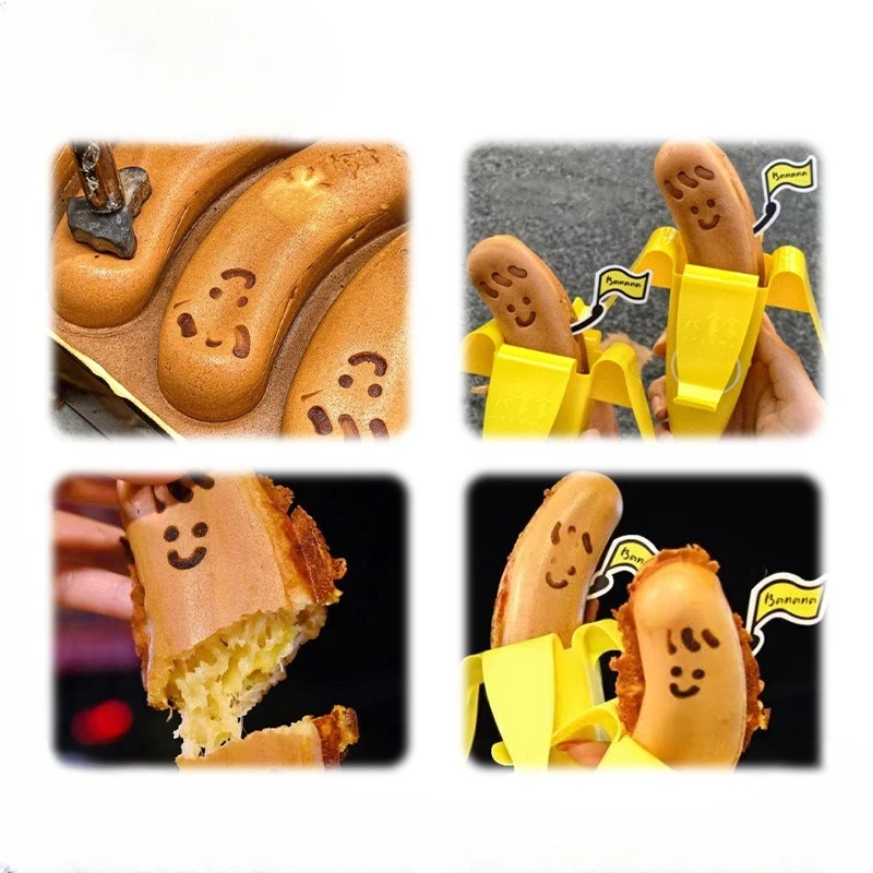 Commercial electric branding bangs smiley face branding stamp waffle machine