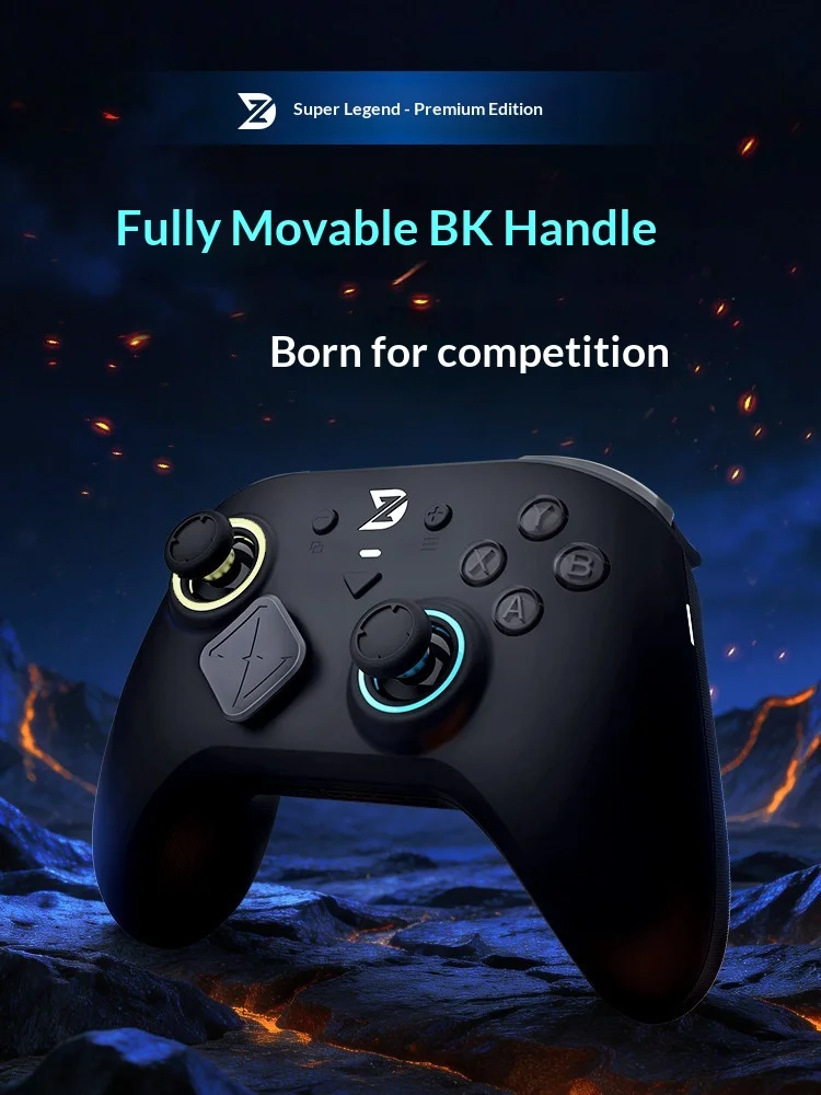 ZD Super Legend Excellent Gamepads Three Mode Wireless Hall Trigger TMR Joystick Modularized Game Pad 8000Hz Game Controller