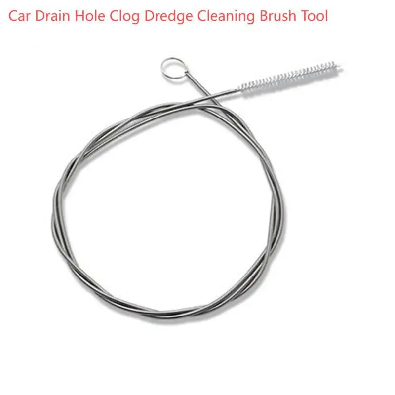 Car Drain Hole Clog Dredge Cleaning Brush Tool Nylon Bristle 150CM For Cleaning Refrigerator Drain Pipe Car Sunroof Drain Pipe