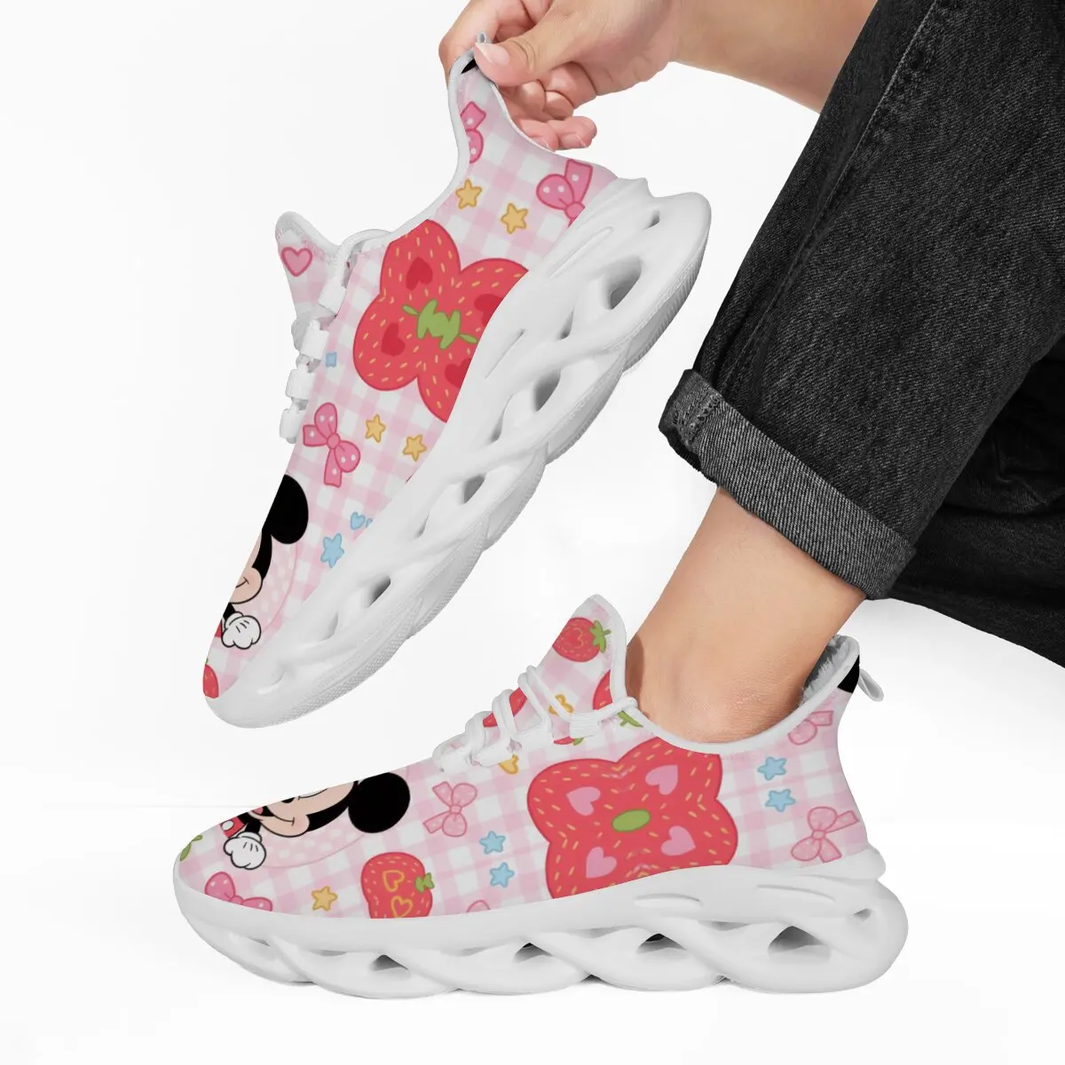 

Зимние кроссовки с Минни Маус для девочек, кроссовки для мужчин, осенние массивные кроссовки унисекс, баскетбольная обувь, походная прогулочная обувь, женская обувь