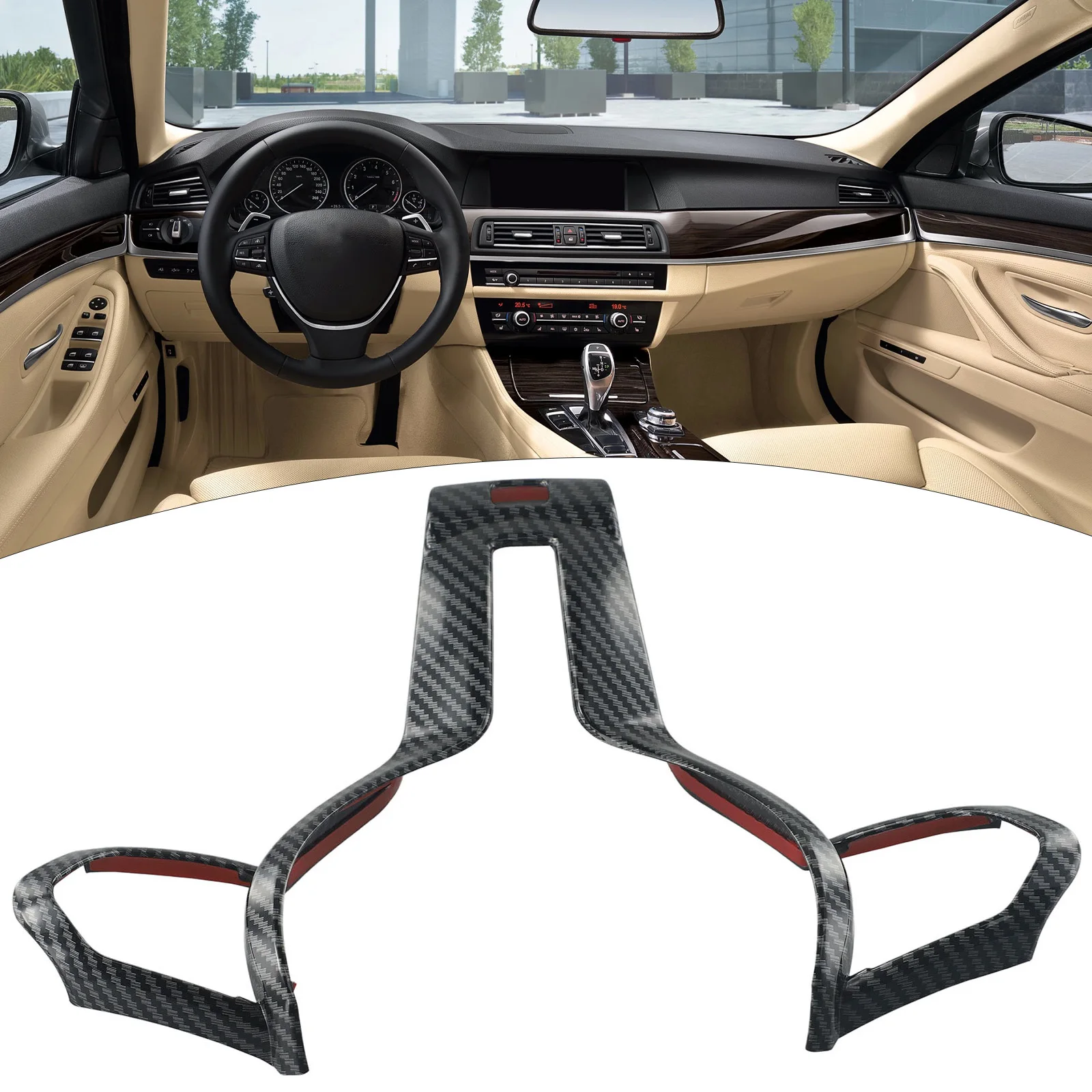 

Steering Wheel Cover ABS Carbon for BMW F Series Models F22 F30 F32 For F10 F12 F15 and Stylish Interior Accessory