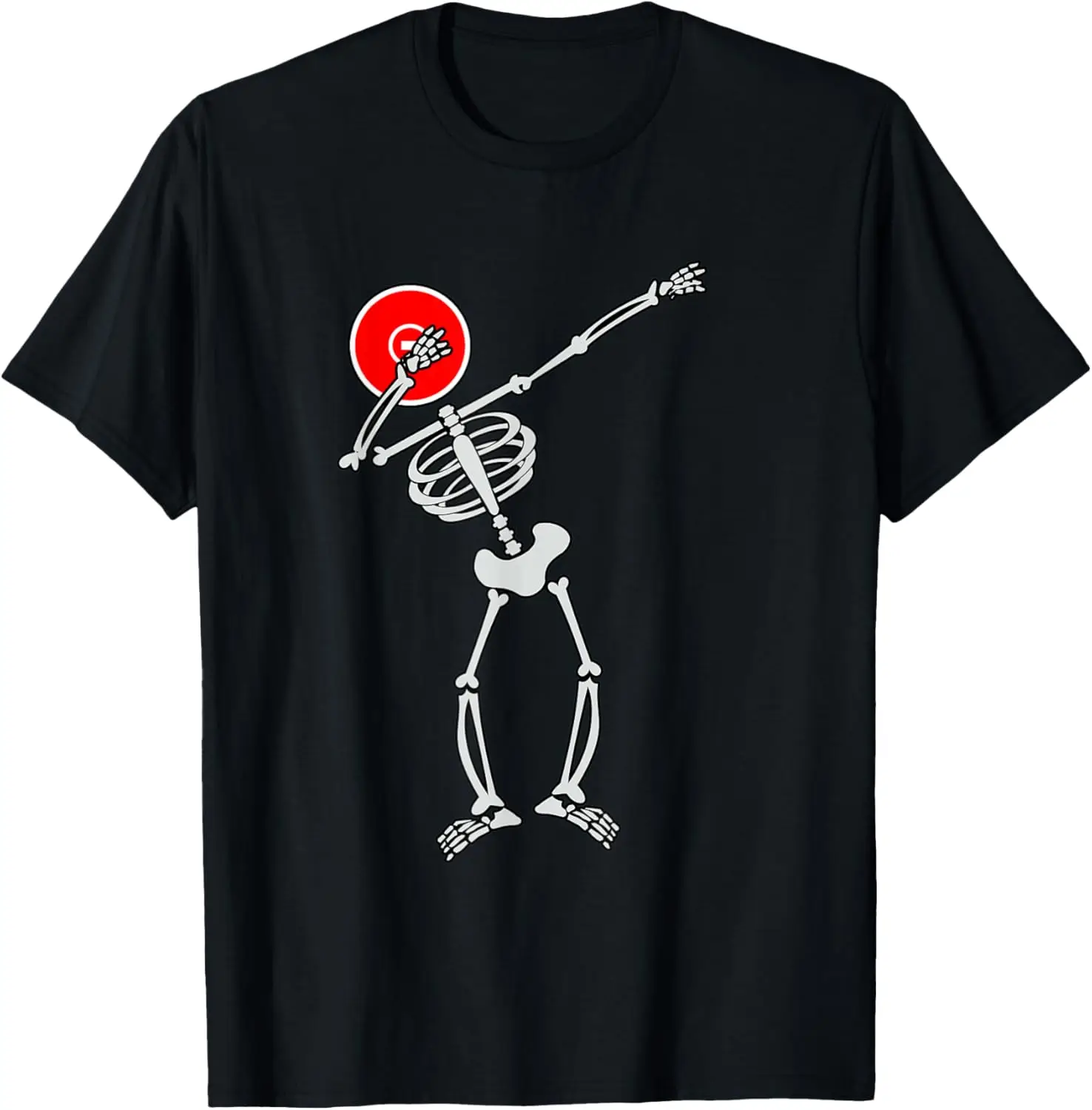 Wrestling Halloween Dabbing Skeleton T-Shirt