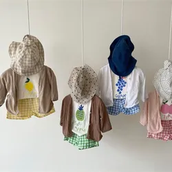 1 2 3 4 anni set di maniche corte per ragazze nuove magliette larghe di design in puro cotone 2 pezzi abbigliamento da esterno per bambini T-shirt stampate per bambini