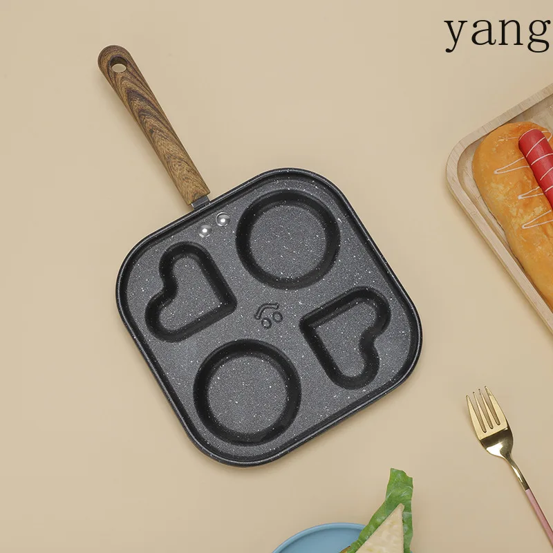 LMM love omelette pan household deepened iron mini breakfast pan