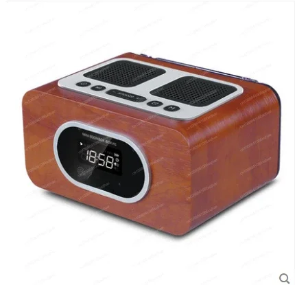 H1 Wooden Speaker, Bluetooth Radio, Dual Speakers, Timed Switch Machine, Card Can Be Inserted, Bedside Sleep Alarm Clock