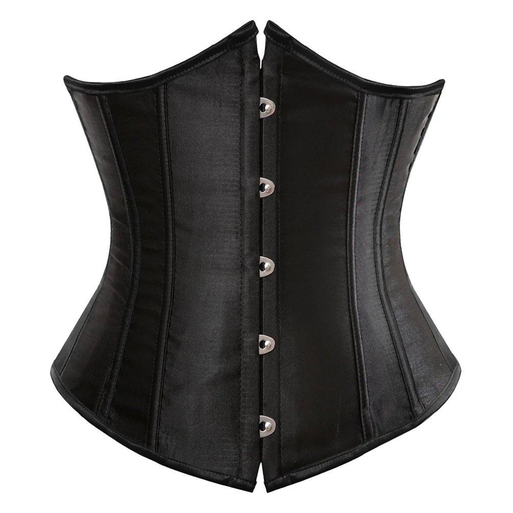 

SEXY LINGERIE underwear satin Women's underbust corset top gothic clothes woman steampunk bustier and corsets 8192