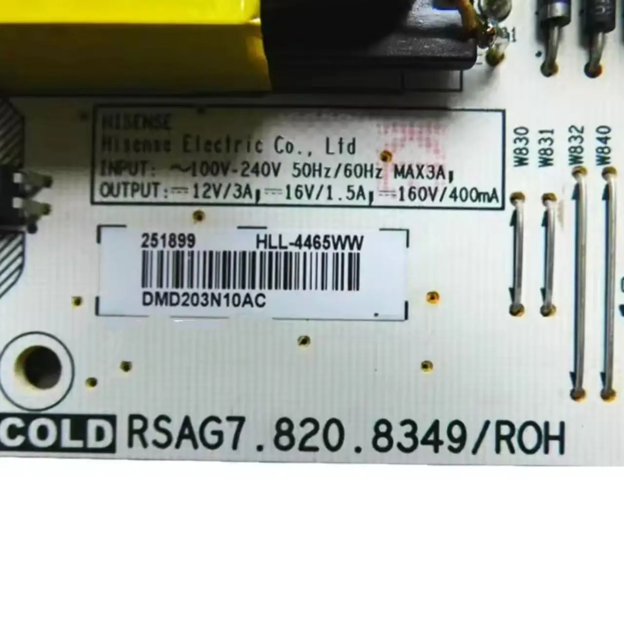 Original for  LED46K01P 40K16X3D 55T36GP Power Panel RSAG7.820.8349 ROH TV H65E3A 65 Inch RSAG7.820.7748
