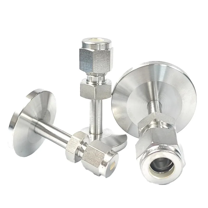 Flange to Tube Fitting LOK KF16 KF25 KF40 KF50 1/8 1/4 3/8 1/2 inch LOK 3mm 6mm 8mm 10mm ferrule