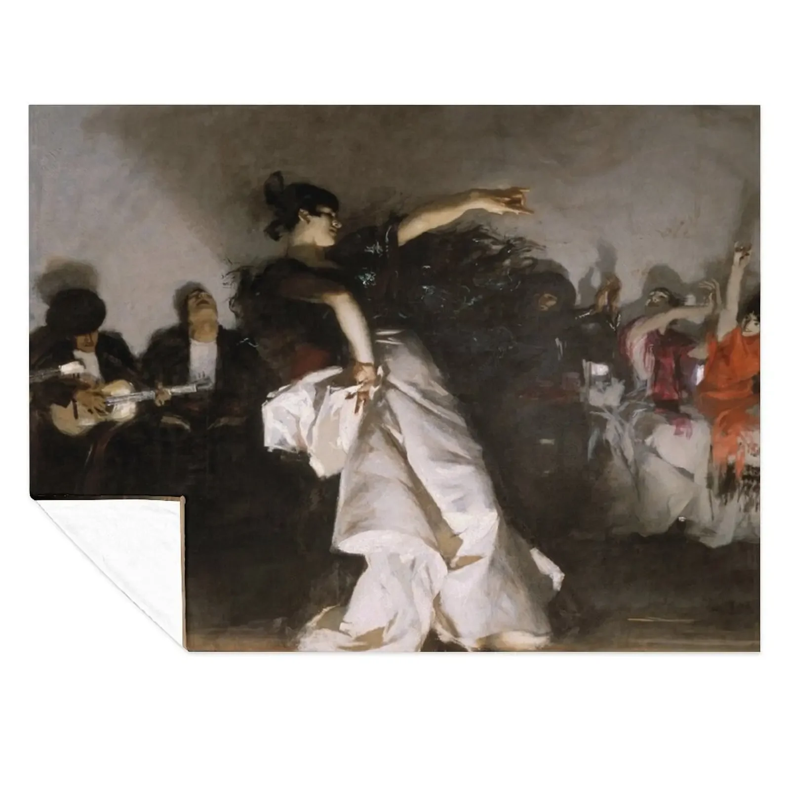 

El Jaleo (Spanish Dancer) - John Singer Sargent Throw Blanket Quilt Luxury St Thermal Bed Fashionable Blankets