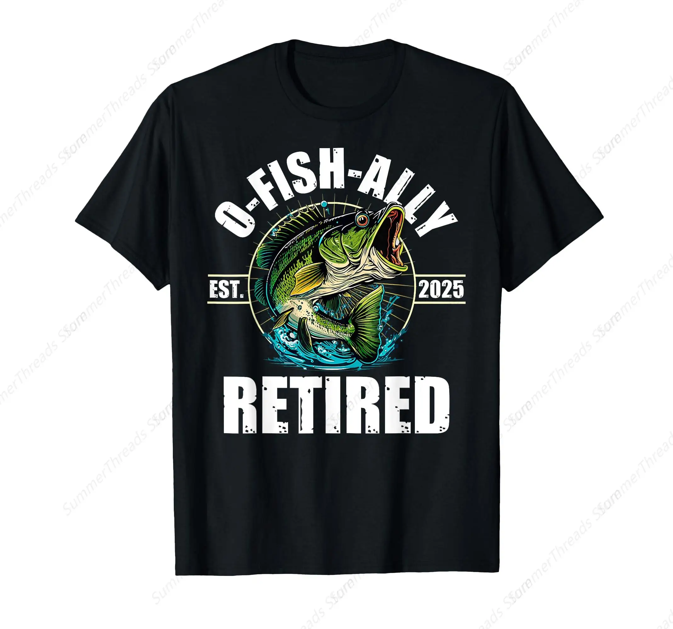 Fisherman Fishing Retirement Gift O-Fish Retired 2025 T-Shirt