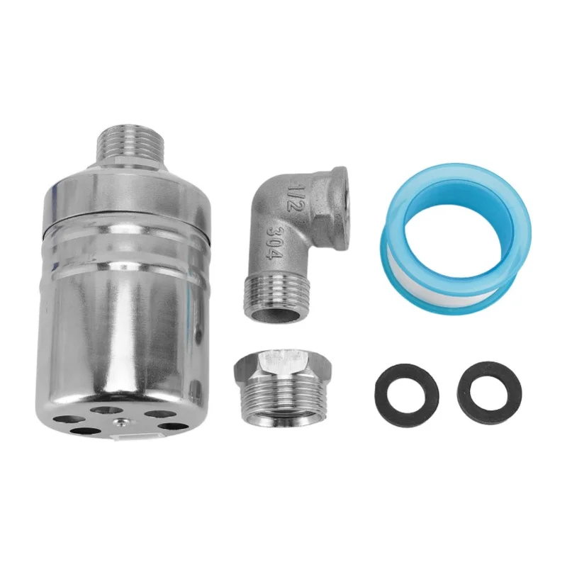 Water Level Control Float Valve With 1/2in Elbow 1/2in To 3/4in Adapter Stainless Steel Fully Automatic Water Float Valve For