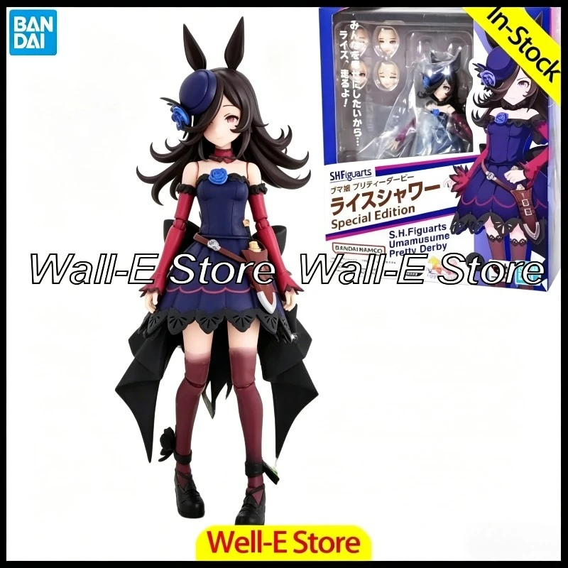 

In Stock Pretty Derby Rice Shower Bandai Genuine SHF Umamusume Special Edition Anime Action Figure Model Toys Gifts Collectible