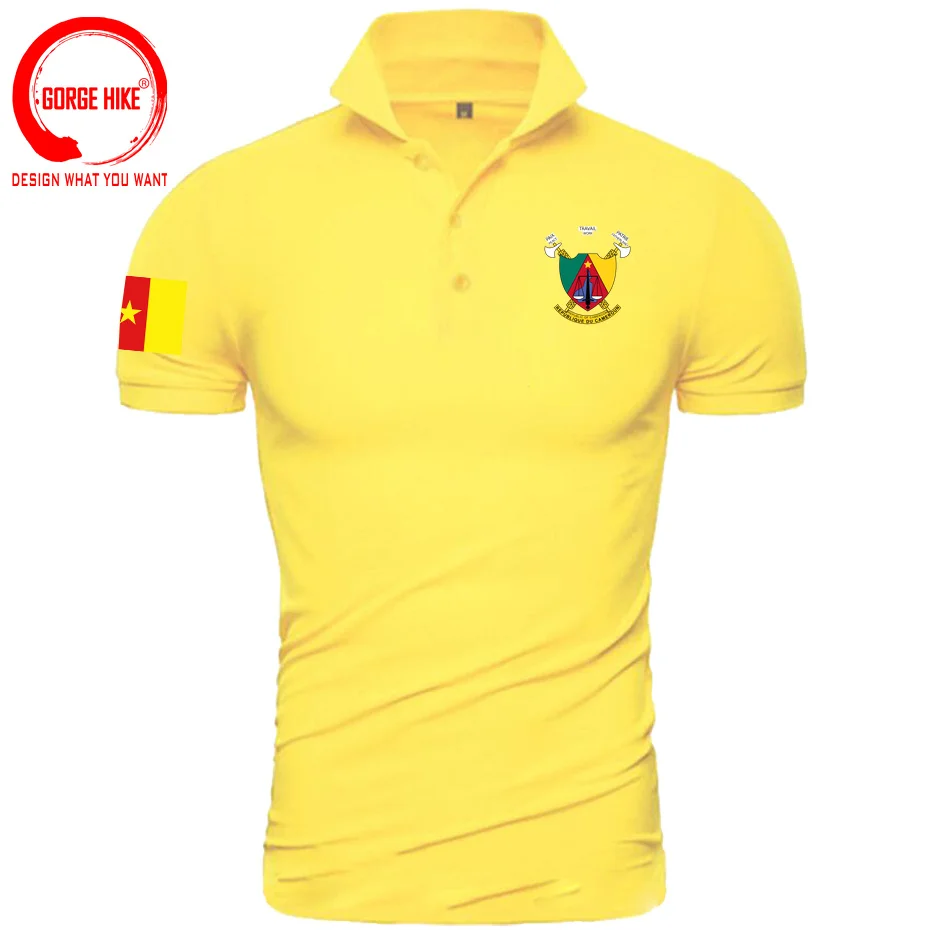 Cameroon CMR Cameroun Cameroonian Polo Shirts Men Man Luxury Brand Printed for Country Nation Team Flag Coat of Arms Polo Shirt