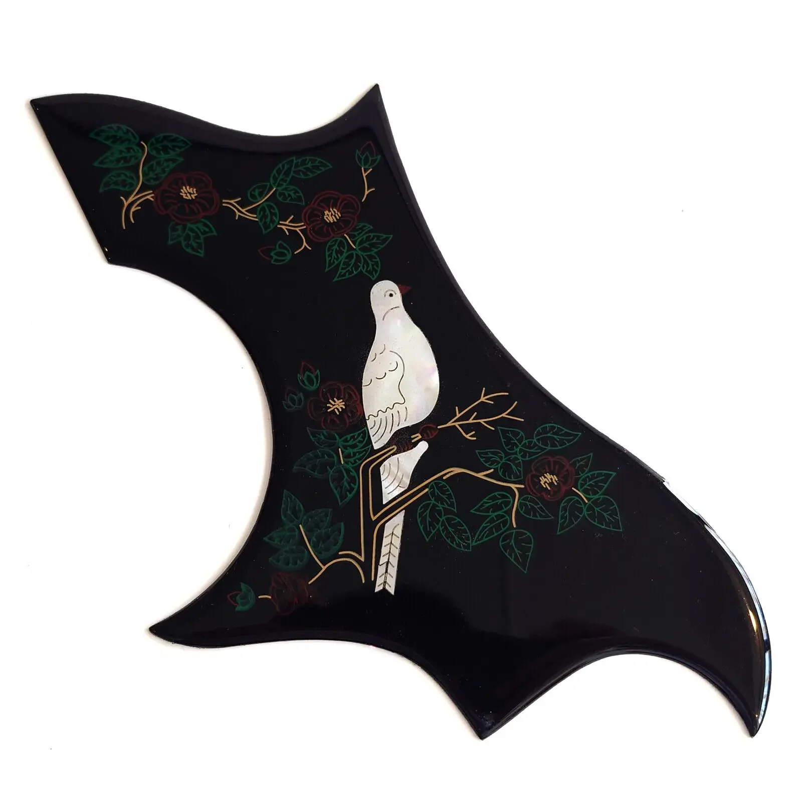 

Acoustic Guitar Pickguard Self-adhesive Hummingbird Pickguard Dove Thickness 2mm Black & Brown For Acoustic Guitar