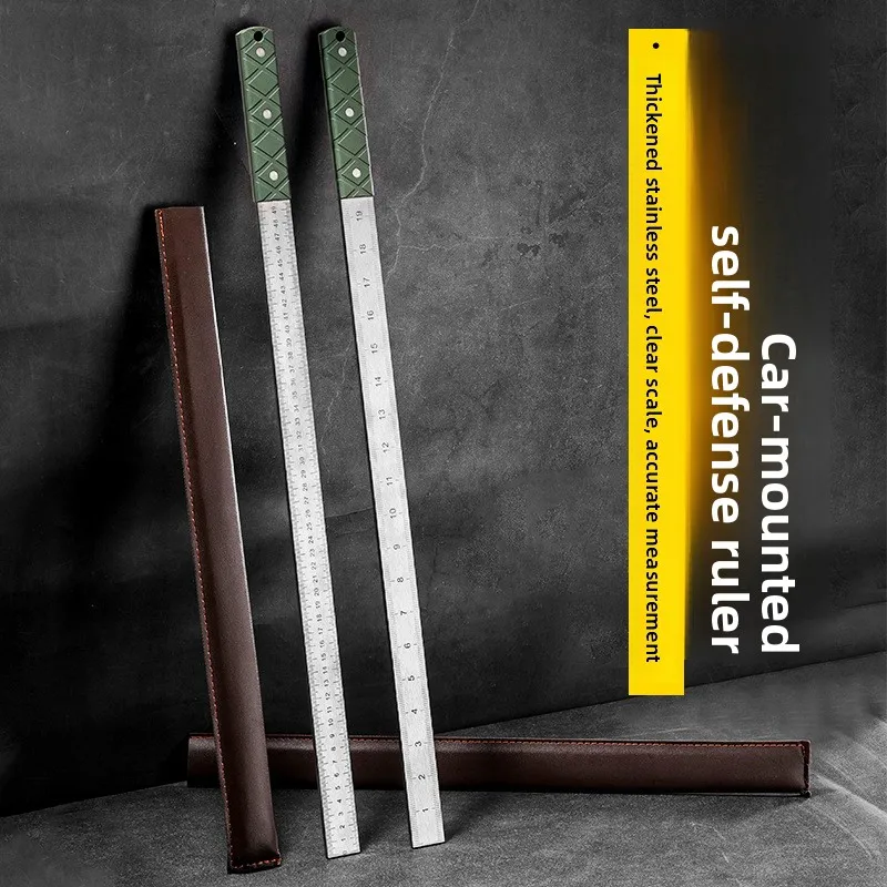 

Утолщенная линейка из нержавеющей стали высокой твердости — кованая линейка для старшего учителя, специальная автомобильная и линейка для самообороны