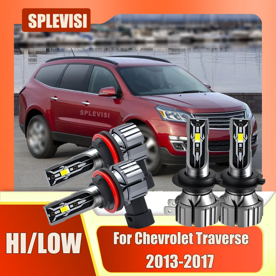 

Two-Year Warranty 7500LM/Bulb Headlamp High Low Beam Enhance driving security For Chevrolet Traverse 2013 2014 2015 2016 2017